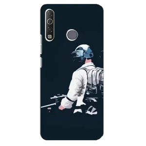 Чохол з картинкою "Герой Pubg" на TECNO Camon 12 Air CC6 (В екіперівці)