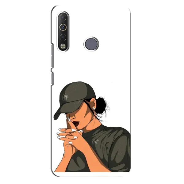 Чехол с рисунком «В зеленом» для TECNO Camon 12 Air CC6