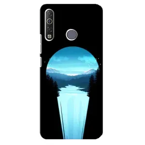 Літній Чохол на TECNO Camon 12 Air CC6 (Синій Водоспад)