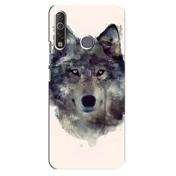 Чехол с рисунком «Волк» для TECNO Camon 12 Air CC6