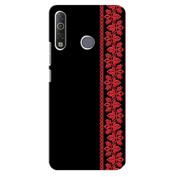 Чехол с рисунком «Вышиванка на черном» для TECNO Camon 12 Air CC6 Чехол с рисунком «Вышиванка на черном» для TECNO Camon 12 Air CC6