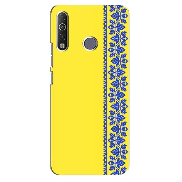 Чехол с рисунком «Вышиванка на желтом» для TECNO Camon 12 Air CC6 Чехол с рисунком «Вышиванка на желтом» для TECNO Camon 12 Air CC6