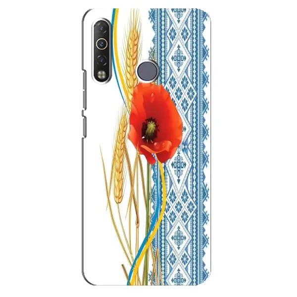 Чехол с рисунком «Вышиванка с цветком» для TECNO Camon 12 Air CC6 Чехол с рисунком «Вышиванка с цветком» для TECNO Camon 12 Air CC6