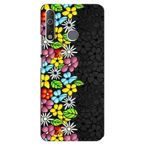 Чехол с Цветами для TECNO Camon 12 Air CC6 (Яркие цветы)