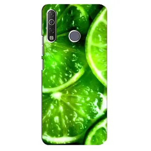 Чохол з зображенням смачної їжі для TECNO Camon 12 Air CC6 (Яскравий Лайм)