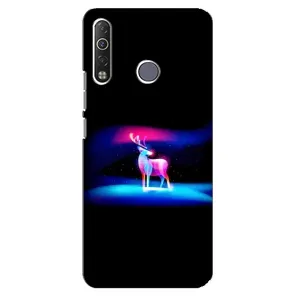 Силіконовий бампер з картинкою звірів для TECNO Camon 12 Air CC6 (Яскравий олень)