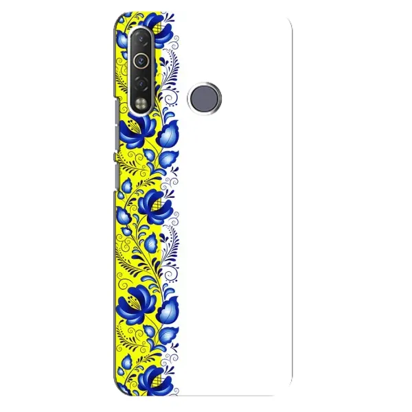 Чехол с рисунком «Желто-синяя вышиванка» для TECNO Camon 12 Air CC6 Чехол с рисунком «Желто-синяя вышиванка» для TECNO Camon 12 Air CC6