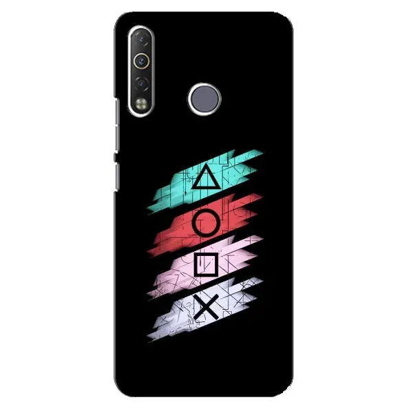 Чехол с рисунком «Значки Sony» для TECNO Camon 12 Air CC6 Чехол с рисунком «Значки Sony» для TECNO Camon 12 Air CC6