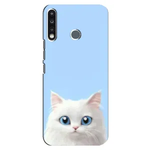 Чехол на тематику: Коты для TECNO Camon 12 CC7 (Белый кот)