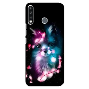 Чехол с Лисичкой для TECNO Camon 12 CC7 (Черная Лиса)