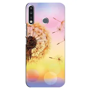 Силиконовый Чехол с одуванчиками на TECNO Camon 12 CC7 (Цветок-одуванчик)