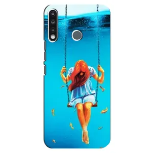 Чохол Стильні дівчата на TECNO Camon 12 CC7 (Дівчина на гойдалці)