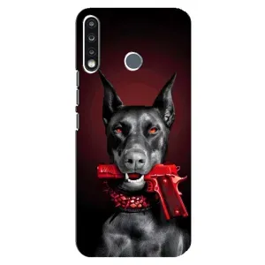 Чехол ДОБЕРМАН для TECNO Camon 12 CC7 (Доберман злой)