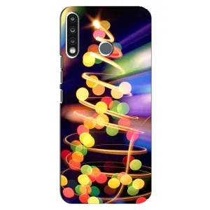 Чехол Новогодняя Елка на TECNO Camon 12 CC7 (Гирлянды)