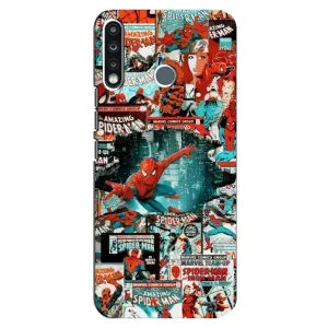 Чехол Супергерой Человека Паука на TECNO Camon 12 CC7 (Комиксы Человек Паук)