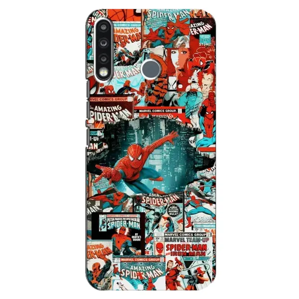 Чехол с рисунком «Комиксы Человек Паук» для TECNO Camon 12 CC7 Чехол с рисунком «Комиксы Человек Паук» для TECNO Camon 12 CC7