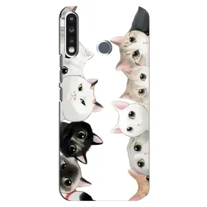 Силиконовый чехол с котиком для TECNO Camon 12 CC7 (Коты)