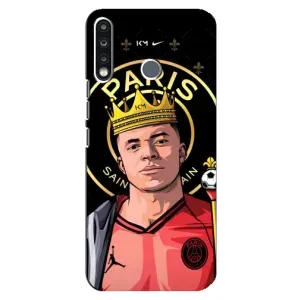 Чехол (TPU) с Футболистом на TECNO Camon 12 CC7 (Mbappe King)