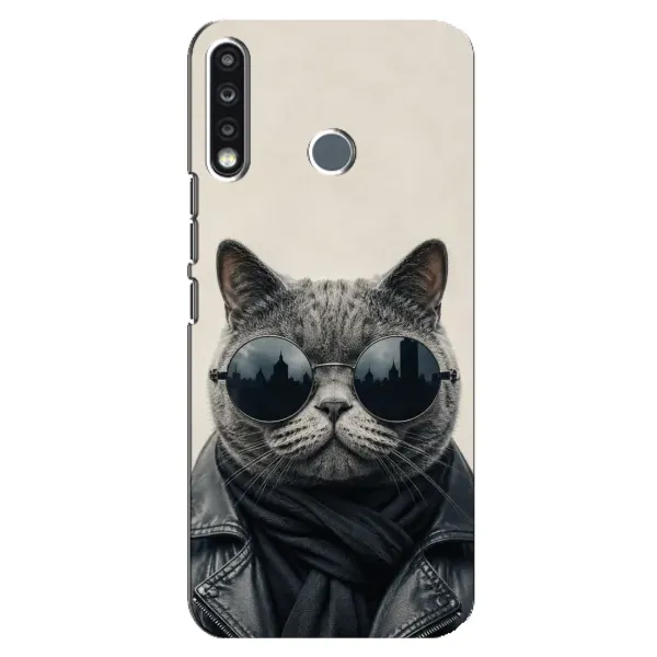 Чехол с рисунком «Модный кот» для TECNO Camon 12 CC7 Чехол с рисунком «Модный кот» для TECNO Camon 12 CC7