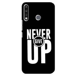 Силіконовый Чохол на TECNO Camon 12 CC7 з картинкою НАЙК (Never Give UP)