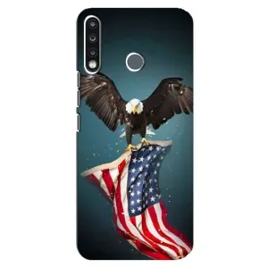 Чохол Прапор USA для TECNO Camon 12 CC7 (Орел і прапор)