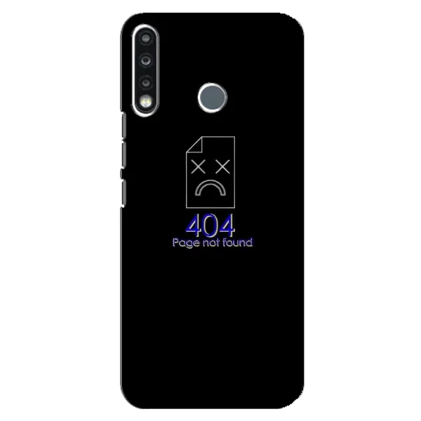 Чехол с рисунком «Ошибка 404» для TECNO Camon 12 CC7 Чехол с рисунком «Ошибка 404» для TECNO Camon 12 CC7