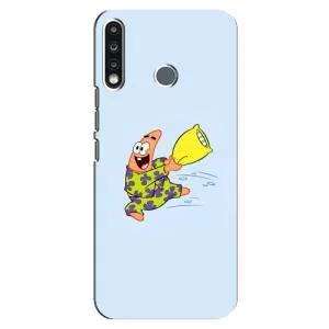 Чехлы с Патриком на TECNO Camon 12 CC7 (Патрик с подушкой)