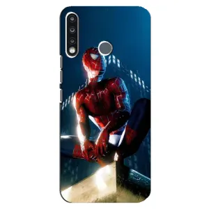 Чехол Супергерой Человека Паука на TECNO Camon 12 CC7 (Паук на доме)