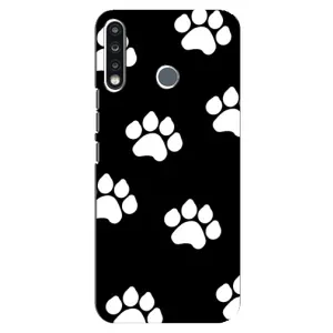 Бампер для TECNO Camon 12 CC7 с картинкой "Песики" (Следы собак)