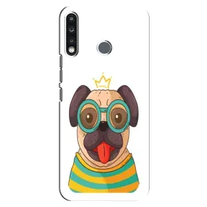 Бампер для TECNO Camon 12 CC7 с картинкой "Песики" (Собака Король)