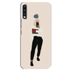 Силіконовый Чохол на TECNO Camon 12 CC7 з картинкой Модных девушек (Стильна)