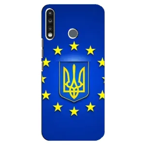 Чехол с Украинской символикой на Техно Камон 12 (Украина это Европа)
