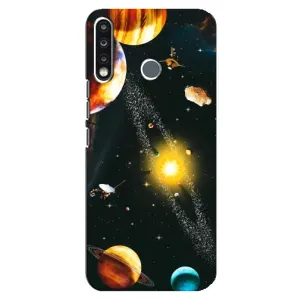 Чехол (ТПУ) с планетами на TECNO Camon 12 CC7 (Вид с космоса)