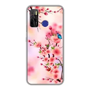 Чохол з картинкою Сакури на TECNO Camon 15 Air (Метелики на сакурі)