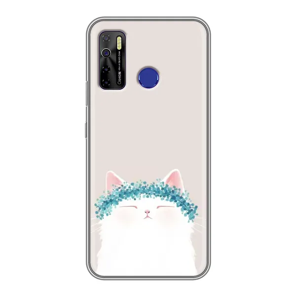 Чехол с рисунком «Белый котик» для TECNO Camon 15 Air Чехол с рисунком «Белый котик» для TECNO Camon 15 Air
