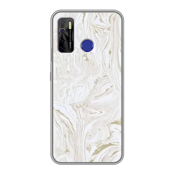 Чехол с рисунком «белый мрамор» для TECNO Camon 15 Air Чехол с рисунком «белый мрамор» для TECNO Camon 15 Air