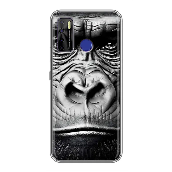 Чехол с рисунком «Черная обезьяна» для TECNO Camon 15 Air Чехол с рисунком «Черная обезьяна» для TECNO Camon 15 Air