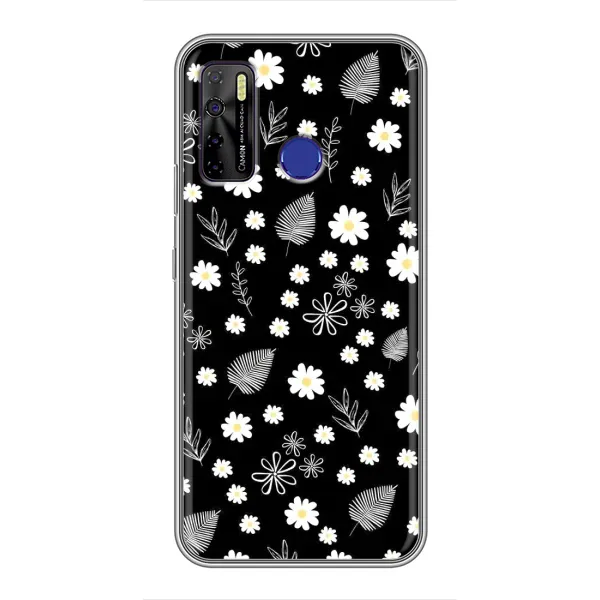 Чехол с рисунком «цветение на чорном» для TECNO Camon 15 Air Чехол с рисунком «цветение на чорном» для TECNO Camon 15 Air