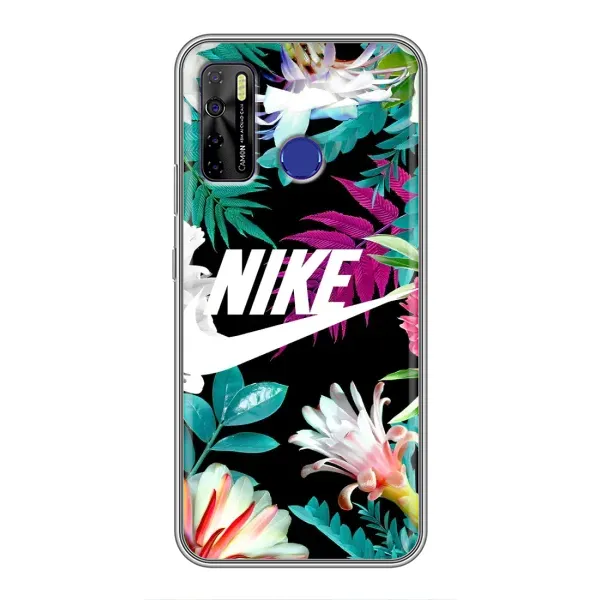 Чехол с рисунком «Цветочный Nike» для TECNO Camon 15 Air Чехол с рисунком «Цветочный Nike» для TECNO Camon 15 Air