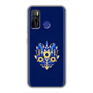 Чохол Укр Символіка для TECNO Camon 15 Air (Квітучий Герб)