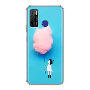Девчачий Чехол для TECNO Camon 15 Air (Девочка с тучкой)