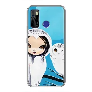 Чохли з принтом СОВИ для TECNO Camon 15 Air (Дівчинка Сова)