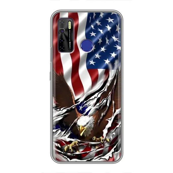 Чехол с рисунком «Флаг USA» для TECNO Camon 15 Air Чехол с рисунком «Флаг USA» для TECNO Camon 15 Air