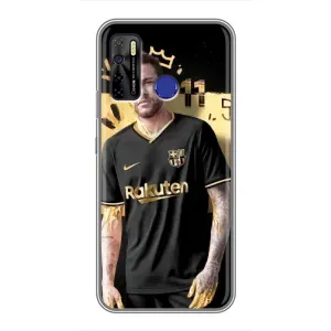 Силиконовый Чехол TECNO Camon 15 Air (Gold Neymar)
