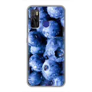 Чехол с изображением вкусной еды для TECNO Camon 15 Air (Голубика)