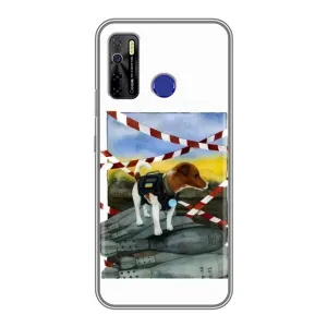 Чехол с принтом Собаки Патрон для TECNO Camon 15 Air (Храбрый Патрон)
