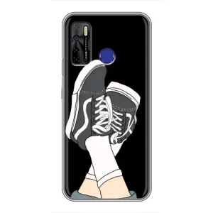 Чехол с Прикольным принтом на TECNO Camon 15 Air (Кеды)