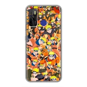 Чехлы с принтом Наруто на TECNO Camon 15 Air (Коллаж Наруто)