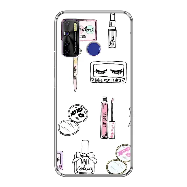 Чехол с рисунком «Косметика» для TECNO Camon 15 Air Чехол с рисунком «Косметика» для TECNO Camon 15 Air