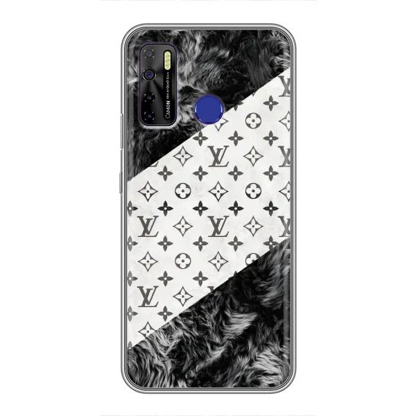 Чехол с рисунком «LV на белом» для TECNO Camon 15 Air Чехол с рисунком «LV на белом» для TECNO Camon 15 Air